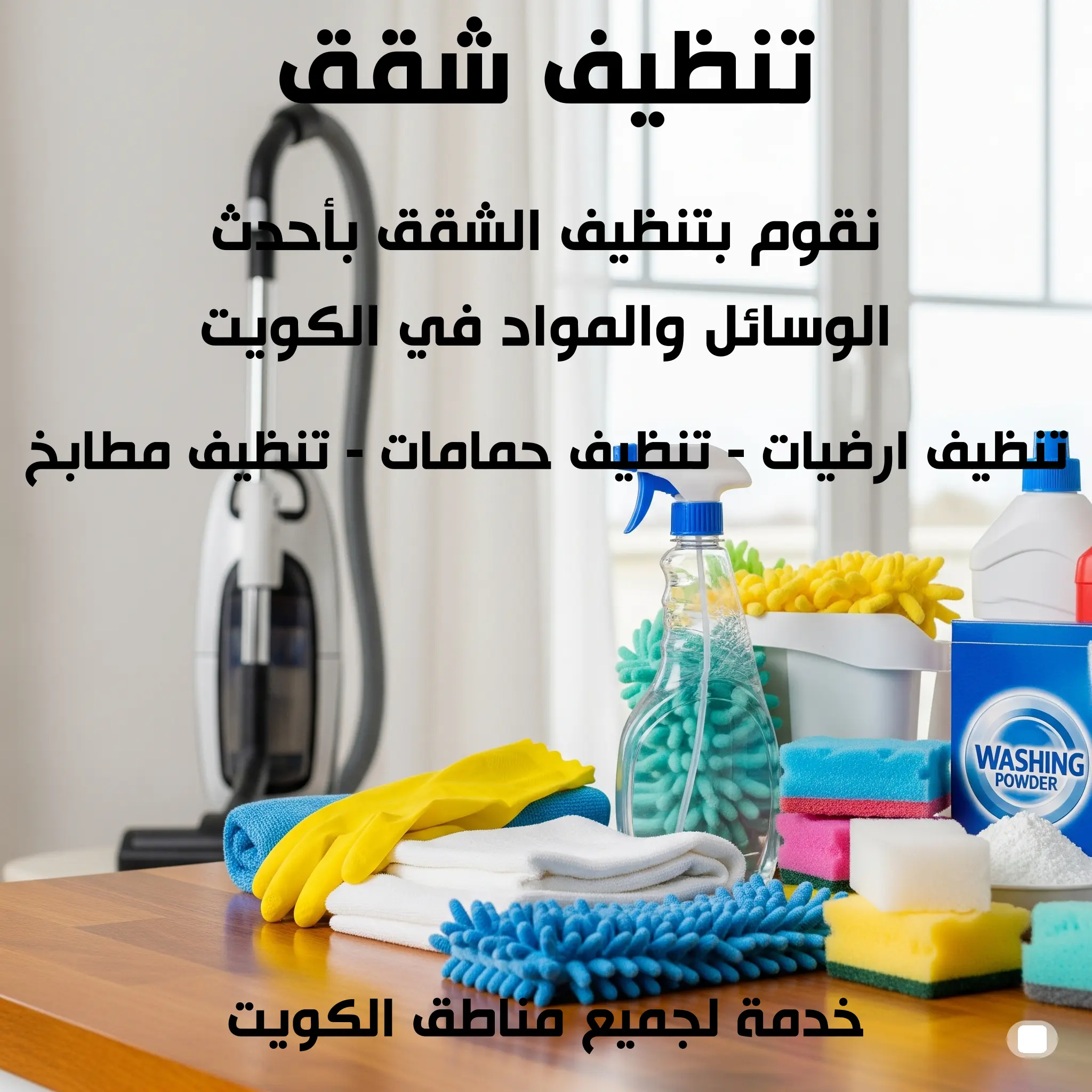 تنظيف شقق 51509707 📞| بأحدث الوسائل والمواد في الكويت