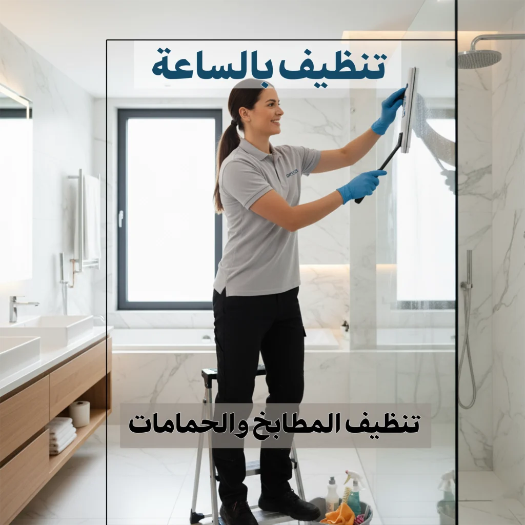 تنظيف بالساعة