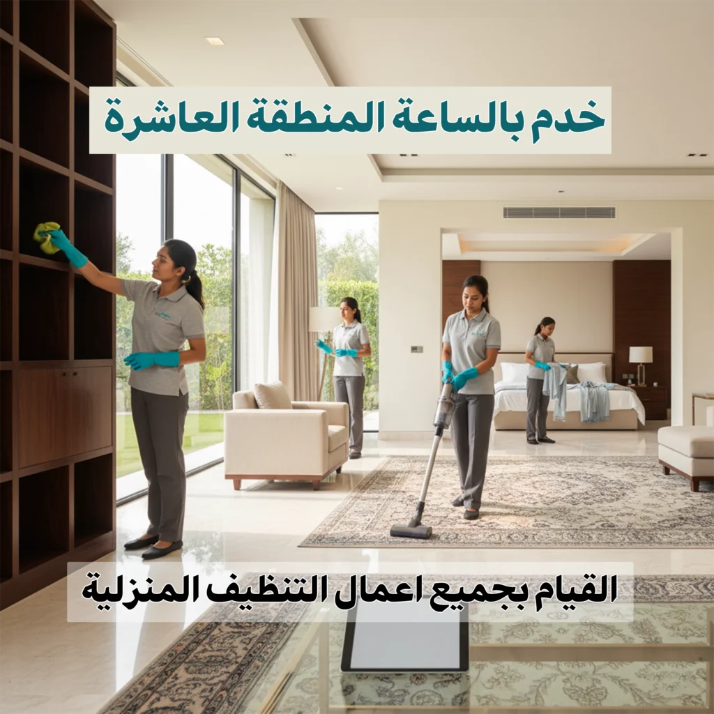 خدم بالساعة المنطقة العاشرة